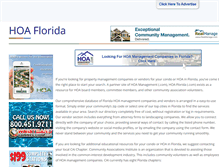 Tablet Screenshot of hoa-florida.com